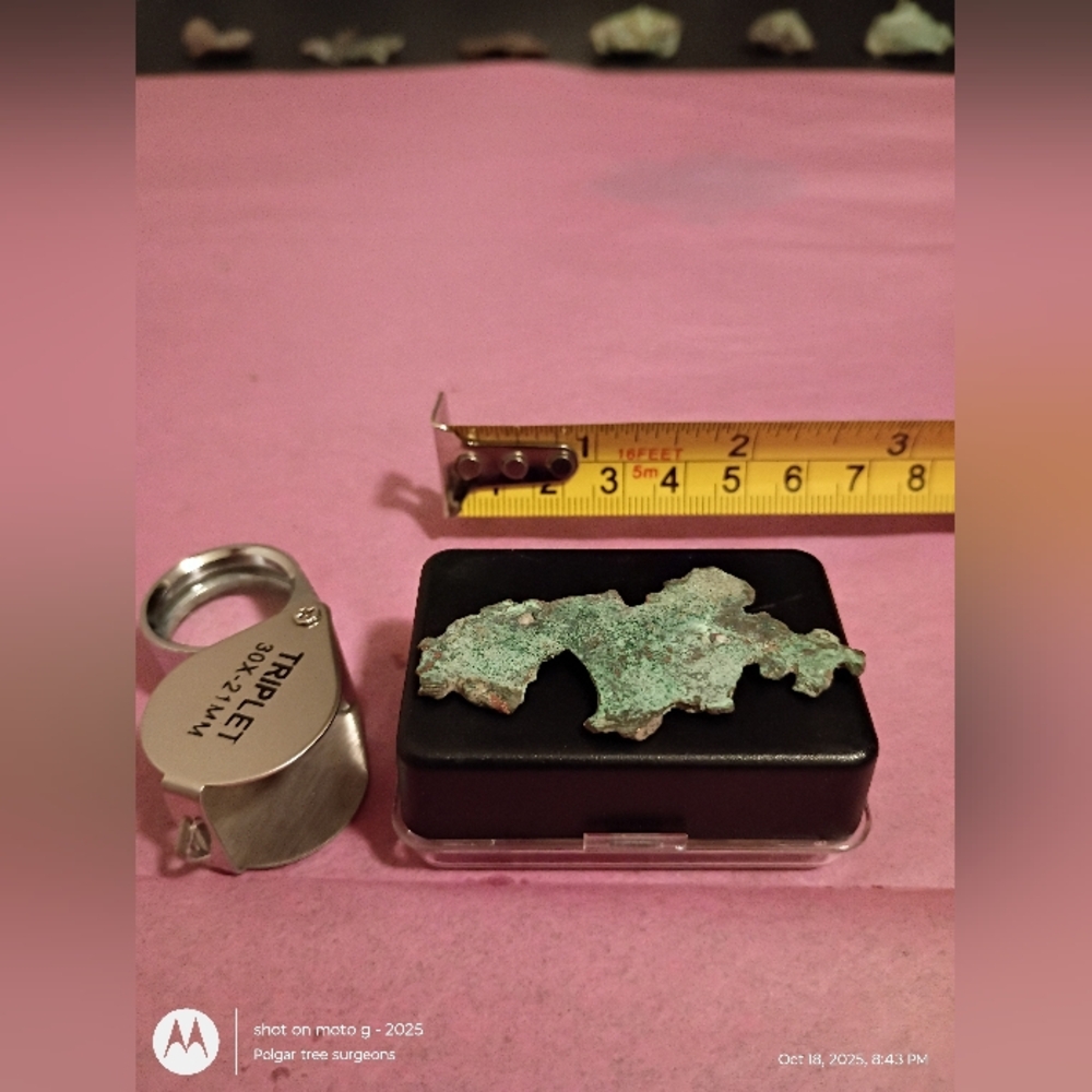 Upper Peninsula Michigan Native Copper Quartz Specimen